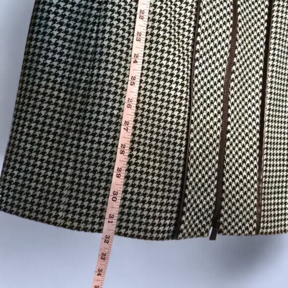 Carlisle Green Houndstooth Wool Peacoat - Size 12 - Picture 8 of 11